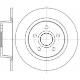 Тормозной диск WOKING 2RQ25DR D6863.00 DSA 686300 Ford Transit Connect 2 (C307) Универсал 1.5 TDCi 101 л.с. 2015 – 2025