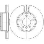 Тормозной диск WOKING DSA6 86710 Bmw 7 (E65, E66, E67) 4 Седан 3.9 740 d 258 л.с. 2002 – 2005 RBIEU D6867.10