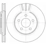 Тормозной диск WOKING DSA694 710 ABNGTRX D6947.10 Chrysler Sebring 2 (JR) Кабриолет 2.0 141 л.с. 2001 – 2007