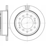 Тормозной диск WOKING AOQCC D6956.10 DSA6 95610 Toyota FJ Cruiser