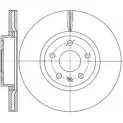 Тормозной диск WOKING VGAY8 DSA69721 0 Audi TT (8S) 3 Купе 2.0 Tfsi Quattro 220 л.с. 2015 – 2024 D6972.10