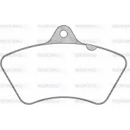 Тормозные колодки, дисковые, комплект WOKING JSA 9263.00 294 98 2742466 29582
