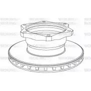 Тормозной диск WOKING 105 8.20 2742517 NSA105820 NSA1058.20