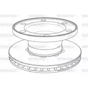 Тормозной диск WOKING NSA1076.20 NSA107620 2742528 1076 .20