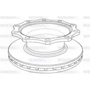 Тормозной диск WOKING NSA1078.20 NSA107820 2742530 1 078.20