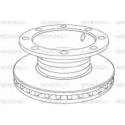 Тормозной диск WOKING NSA110620 1 106.20 NSA1106.20 2742540