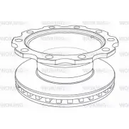 Тормозной диск WOKING NSA1172.20 NSA117220 117 2.20 2742585