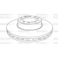 Тормозной диск WOKING NSA1193.20 1193.2 0 NSA119320 Audi TT (8J) 2 2006 – 2014