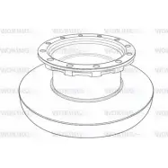 Тормозной диск WOKING NSA119610 NSA1196.10 Audi TT (8J) 2 2006 – 2014 1196. 10