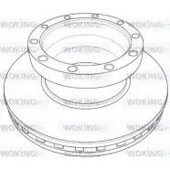 Тормозной диск WOKING 1 211.20 NSA1211.20 Mazda 626 (GW) 5 Универсал 2.0 Turbo DI 101 л.с. 1998 – 2002 NSA121120