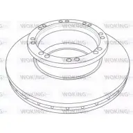 Тормозной диск WOKING NSA121520 2742625 NSA1215.20 1215 .20