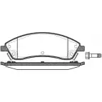 Тормозные колодки, дисковые, комплект WOKING D1019-7923 P11863.08 2743095 24 268