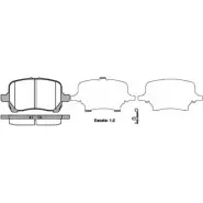 Тормозные колодки, дисковые, комплект WOKING P11893.12 2 4817 D1160-8270 2743097