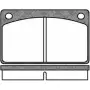 Тормозные колодки, дисковые, комплект WOKING PSA142300 D43 -784 2743391 P1423.00