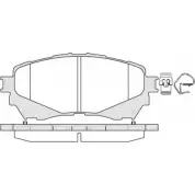 Тормозные колодки, дисковые, комплект WOKING 2572 5 D1711-8936 P14383.04 2743405