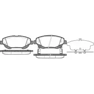 Тормозные колодки, дисковые, комплект WOKING P15533.02 2743543 LIF48V PS A1553302