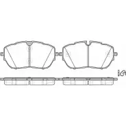 Тормозные колодки, дисковые, комплект WOKING P17543.00 2743655 PSA17 54300 L2K9X5