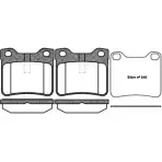 Тормозные колодки, комплект, дисковый тормоз