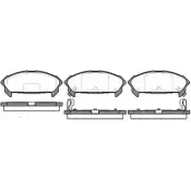 Тормозные колодки, дисковые, комплект WOKING D515- 7393 2743838 P2603.02 PSA260302