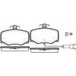 Тормозные колодки, дисковые, комплект WOKING D407AES-7296F 206 02 2744016 P3463.12
