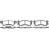 Тормозные колодки, дисковые, комплект WOKING D1 22-728A 2744155 P4103.00 D52-728A
