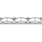 Тормозные колодки, дисковые, комплект WOKING D785- 7653 P6573.02 2744511 PSA657302
