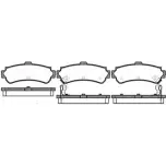 Тормозные колодки, дисковые, комплект WOKING P7073.02 2744560 23025 23 024