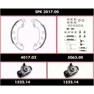 Комплект тормозов, барабанный тормозной механизм WOKING 2744913 MLIZV4 SPK 3017.00 S SA301700