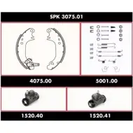 Комплект тормозов, барабанный тормозной механизм WOKING SSA30750 1 VZCNI SPK 3075.01 2744954