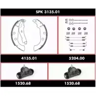 Комплект тормозов, барабанный тормозной механизм WOKING SPK 3135.01 U2IPV 2745003 SSA3 13501