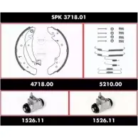 Комплект тормозов, барабанный тормозной механизм WOKING 5HQFH 2745115 SSA37180 1 SPK 3718.01
