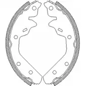 Тормозные колодки, комплект WOKING T6WMM ZSA 403100 Z4031.00 2745162