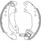 Тормозные колодки, комплект WOKING Z SA407501 AR68GE 2745214 Z4075.01