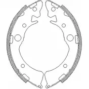 Тормозные колодки, комплект WOKING ZSA409 601 LWPWL 2745246 Z4096.01