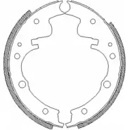 Тормозные колодки, комплект WOKING 2V6L246 Z4104.00 2745257 ZSA4 10400