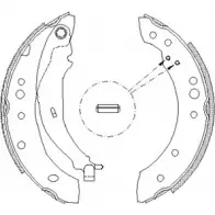 Тормозные колодки, комплект WOKING Z4149.01 2745310 509C7E Z SA414901
