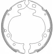 Тормозные колодки, комплект WOKING ZSA41 5000 KNNY3D Z4150.00 2745312