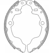 Тормозные колодки, комплект WOKING ZSA41 6400 2745328 Z4164.00 UJ739F