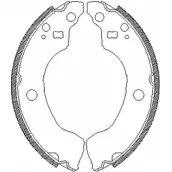 Тормозные колодки, комплект WOKING 2745363 ZSA41890 0 Z4189.00 PG3BQ3