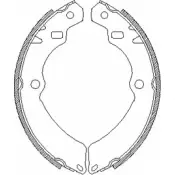 Тормозные колодки, комплект WOKING Z4196.00 2745370 ZSA419 600 V0X39EZ