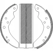 Тормозные колодки, комплект WOKING 2745390 ZSA42 1400 Z4214.00 3VTORHA