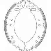 Тормозные колодки, комплект WOKING ZSA425 300 Z4253.00 2745432 HK3O55
