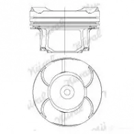 Поршень NURAL 87-434600-10 8V6Z33 A 1870130 - Изображение 2