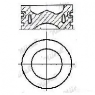 Поршень NURAL 4044197449446 Q7IIE0 L 1869429 87-138008-10