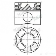 Поршень NURAL 1424914113 M Q34V 87-450500-00