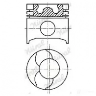 Поршень NURAL 1QIMZ 3 87-422300-10 Renault Megane (BZ) 3 Хэтчбек 1.9 dCi (BZ0N. BZ0J) 131 л.с. 2008 – 2024