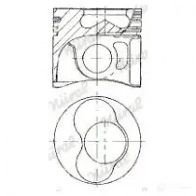 Поршень NURAL DKK 4PT8 87-114900-05 Audi A6 (C5) 2 Седан 1.9 Tdi 115 л.с. 2000 – 2005 4044197083275