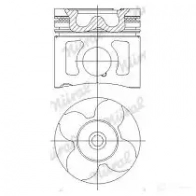 Поршень NURAL 87-103000-10 Audi A6 (C5) 2 Универсал 2.5 Tdi Quattro 150 л.с. 1997 – 2005 6 QKJ9Q 4044197531882