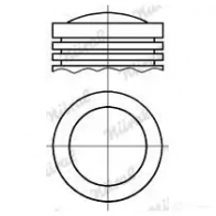 Поршень NURAL 4044197476664 87-126207-00 Opel Omega (B) 2 Седан 3.2 V6 (F69) 218 л.с. 2001 – 2003 JJZL0Z V