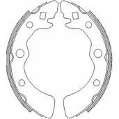 Тормозные колодки, комплект WOKING 2745483 I846QVF Z4323.00 Z SA432300